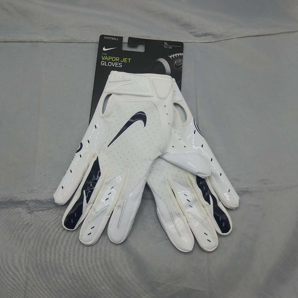 NIKE VAPOR JET 5.0 NFL L.A. RAMS RECEIVER FOOTBALL GLOVES, CK2859-139 Sz L or XL